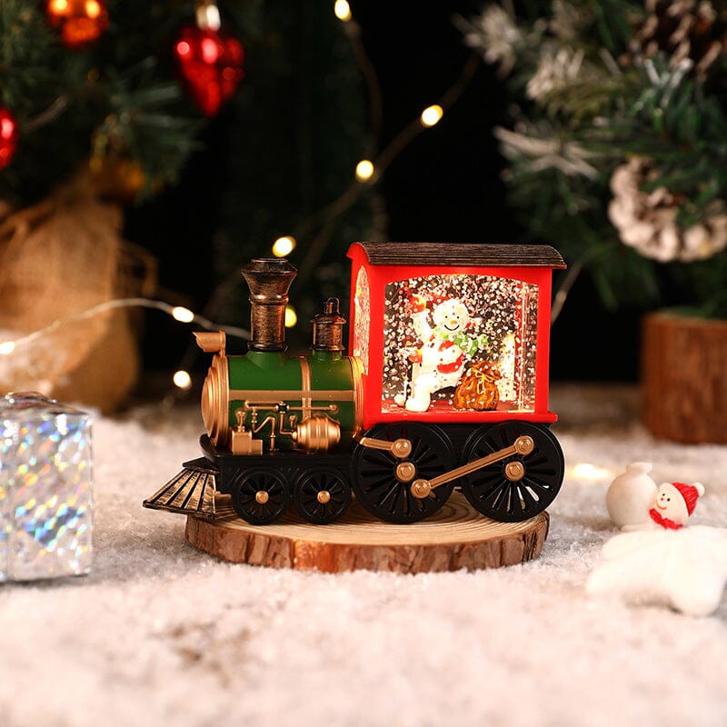 Christmas Crystal Floating Snow Train Light | Stornfield