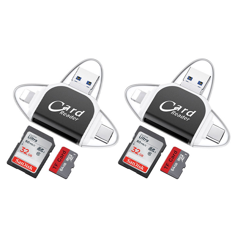 Multi-Port 4-in-1 Universal SD TF Card Reader | Stornfield