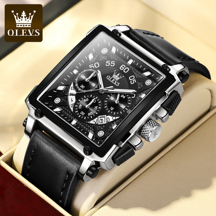 Olevs® Luminous Luxury Square Business Automatic Mechanical Watch | Stornfield