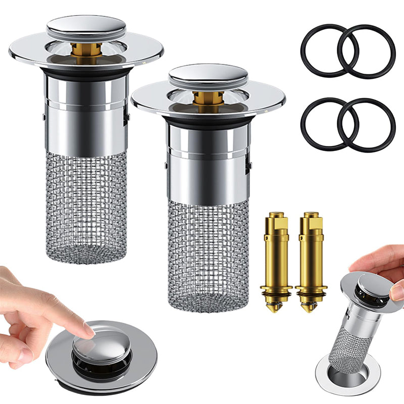 Stainless Steel Sink Drain Strainer Hair Catcher, Bounce Floor Drain Filter | Stornfield
