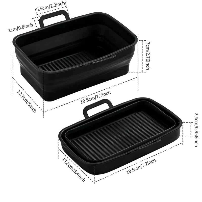 Foldable Air Fryer Silicone Baking Tray | Stornfield