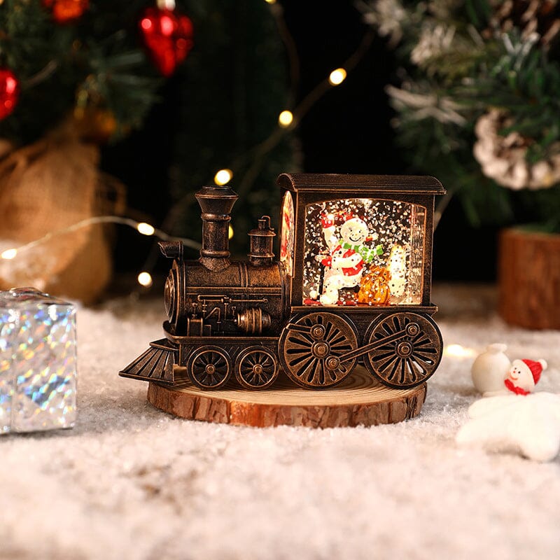 Christmas Crystal Floating Snow Train Light | Stornfield