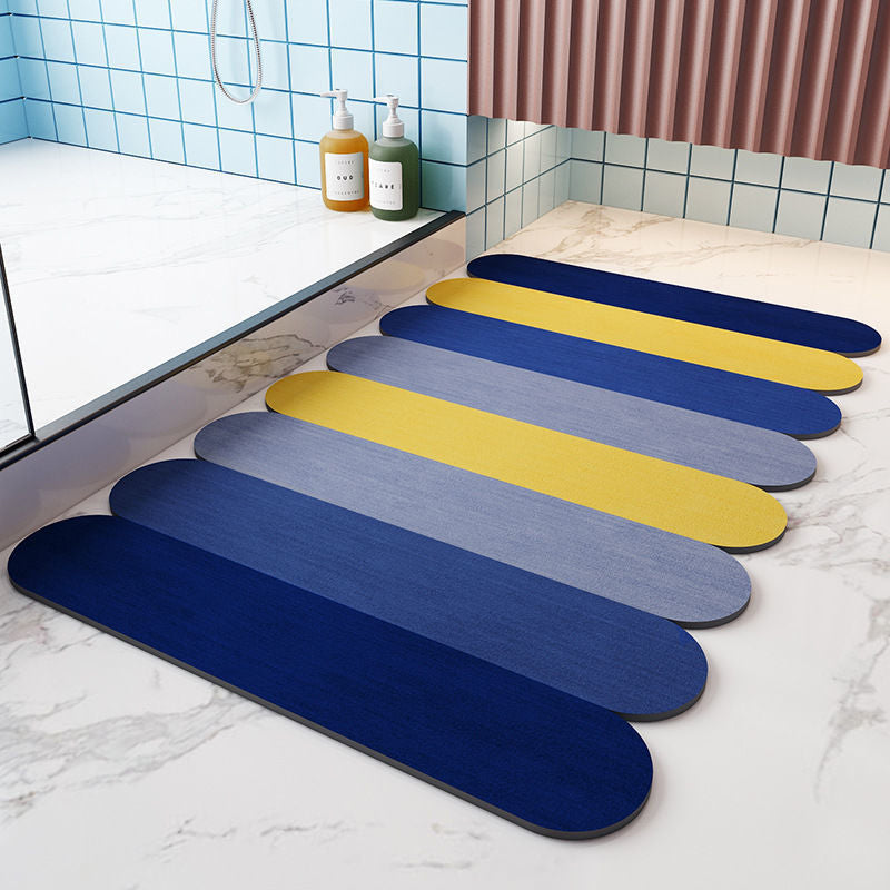 Non-Slip Absorbent Striped Floor Mat, Quick-Drying Bathroom Balcony Rug | Stornfield