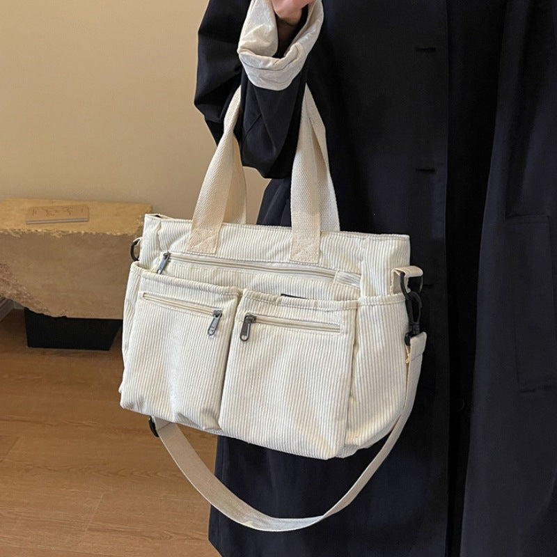 Corduroy Tote Bag, One Color | Stornfield