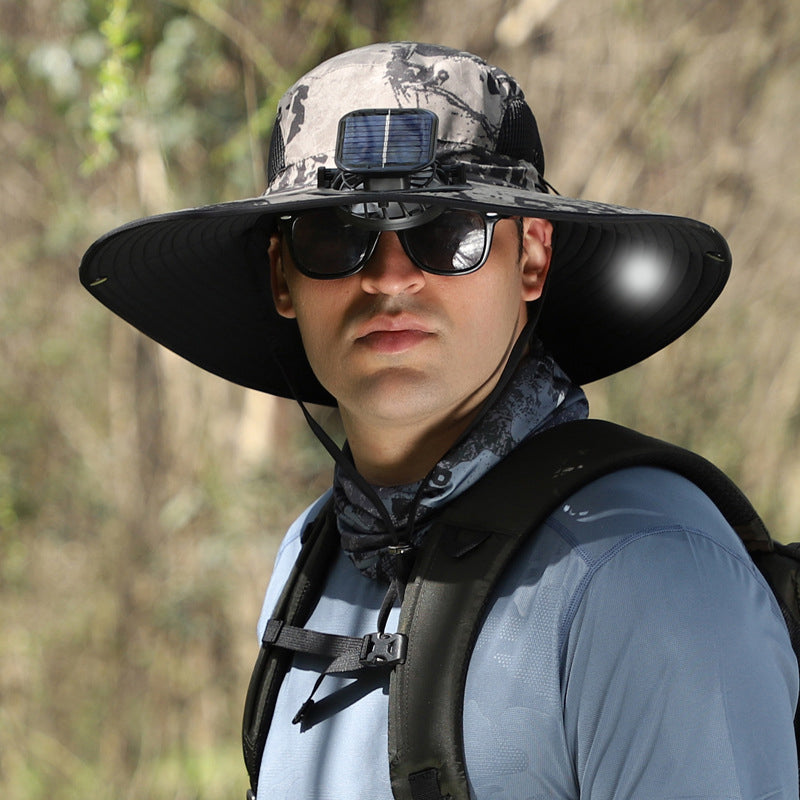 Solar & USB Charging Fan Outdoor Fishing Hat | Stornfield