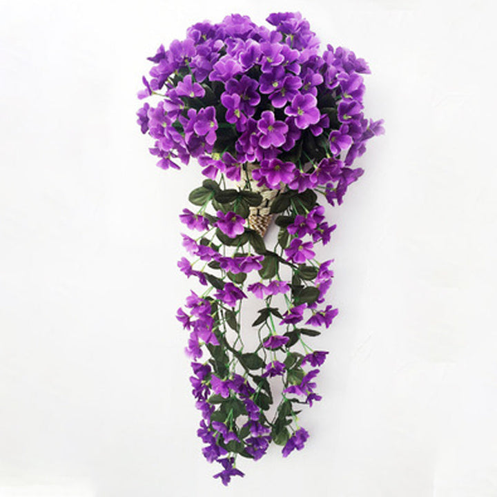 Purple simulated hanging basket | Stornfield