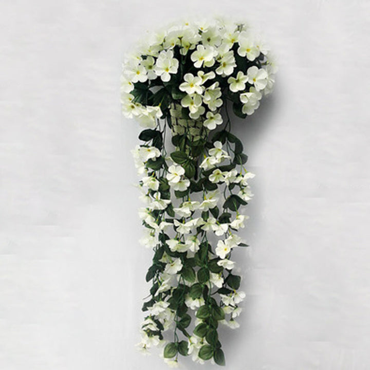 Purple simulated hanging basket | Stornfield