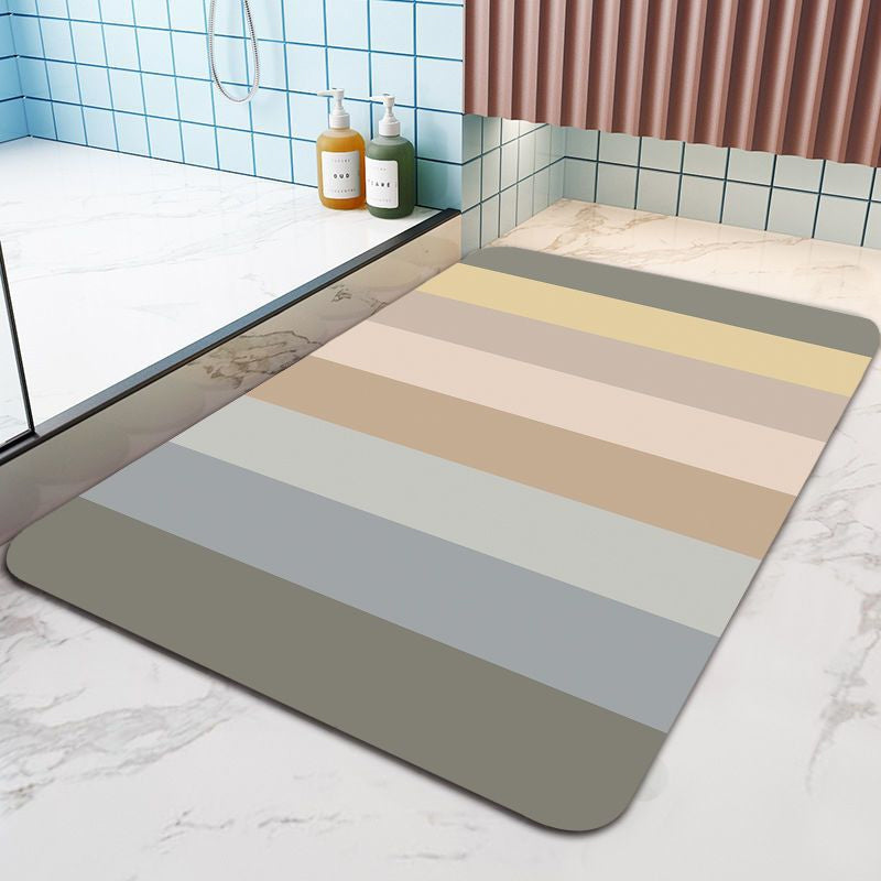 Non-Slip Absorbent Striped Floor Mat, Quick-Drying Bathroom Balcony Rug | Stornfield