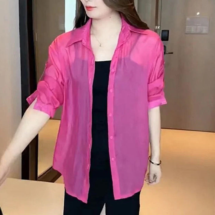 Silk chiffon summer blouse | Stornfield