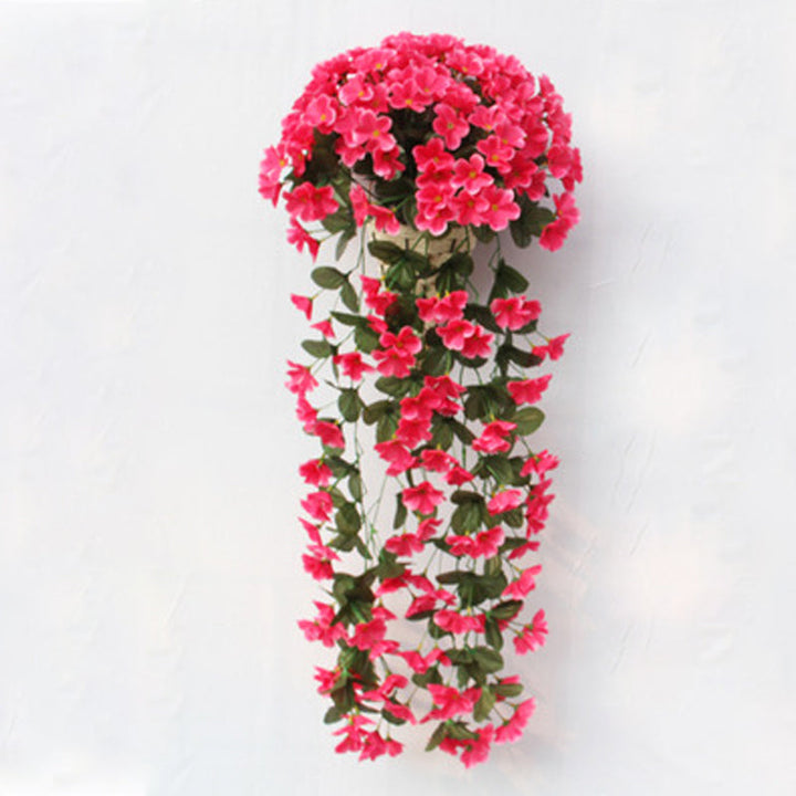 Purple simulated hanging basket | Stornfield
