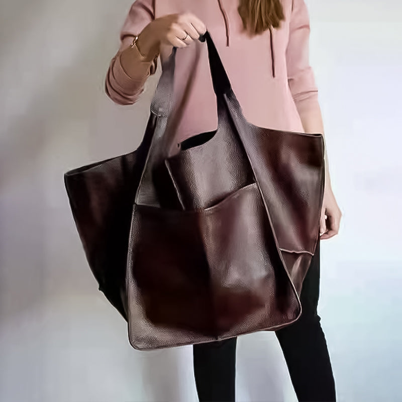 Stornfield | Oversized leather weekend handbags for women
