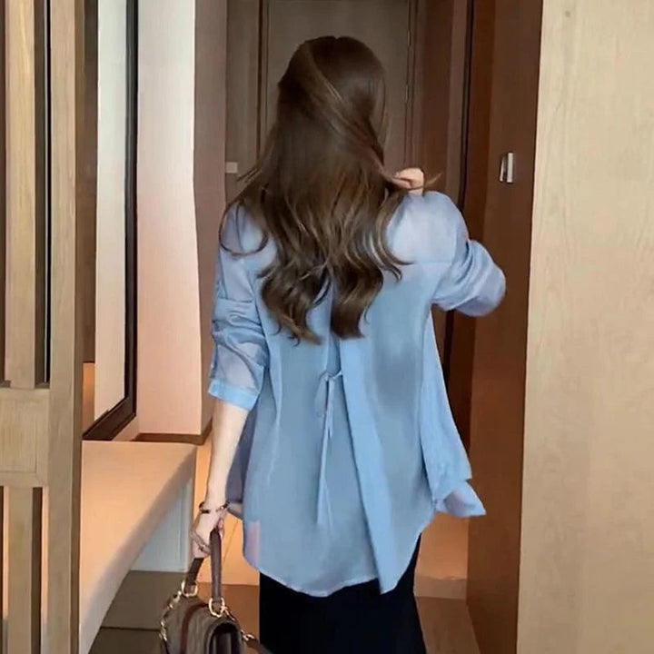 Silk chiffon summer blouse | Stornfield