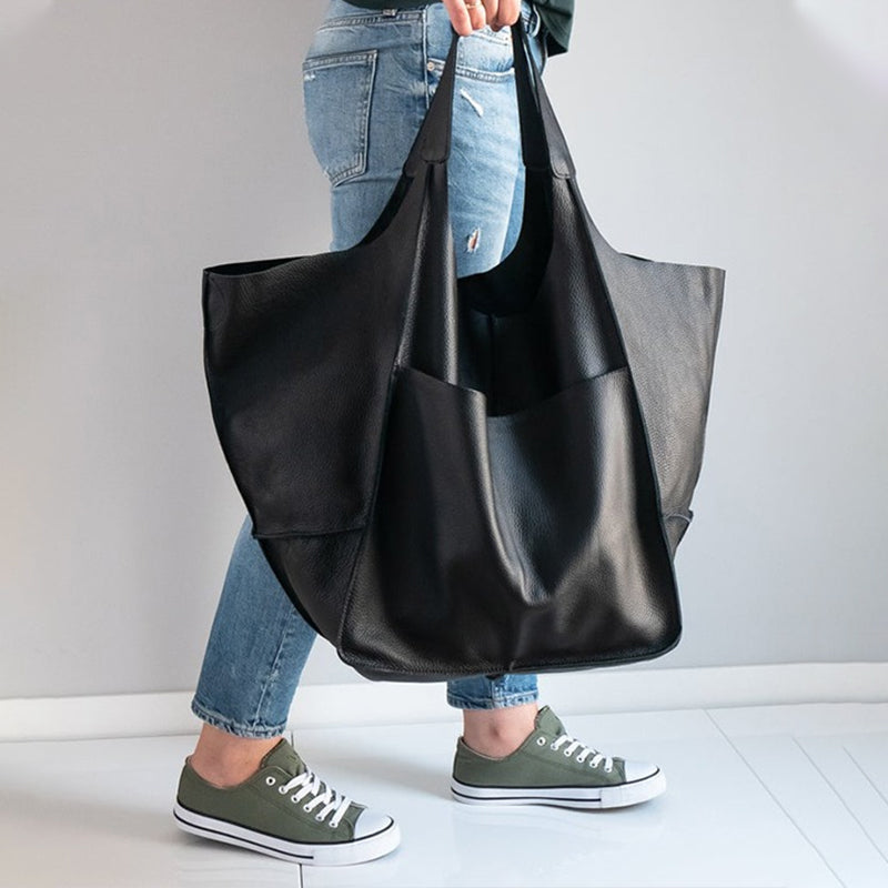Stornfield | Oversized leather weekend handbags for women