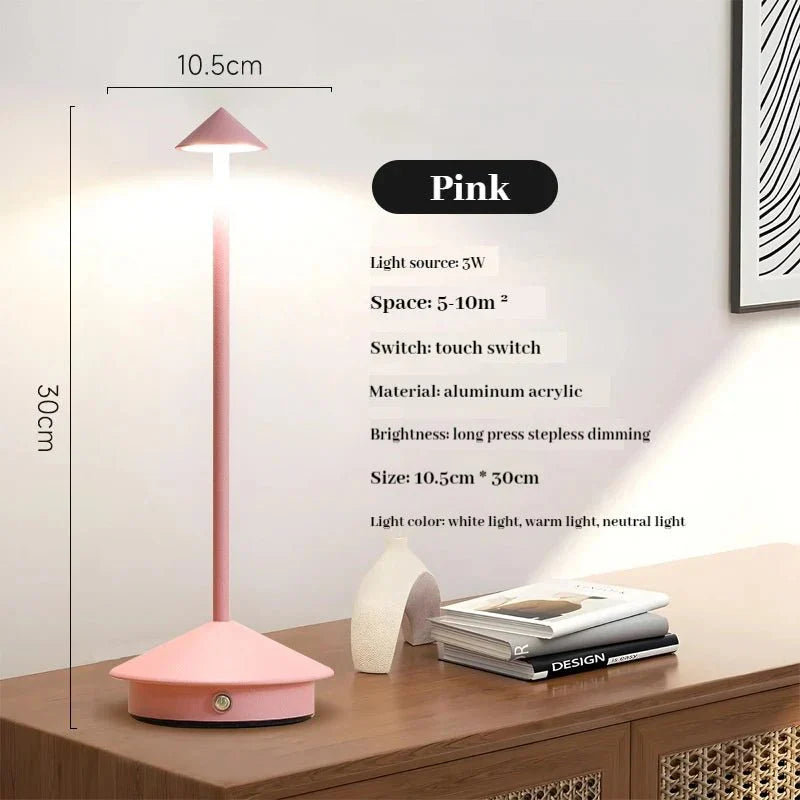 Stornfield | Elegant Rechargeable Metal Table Lamp