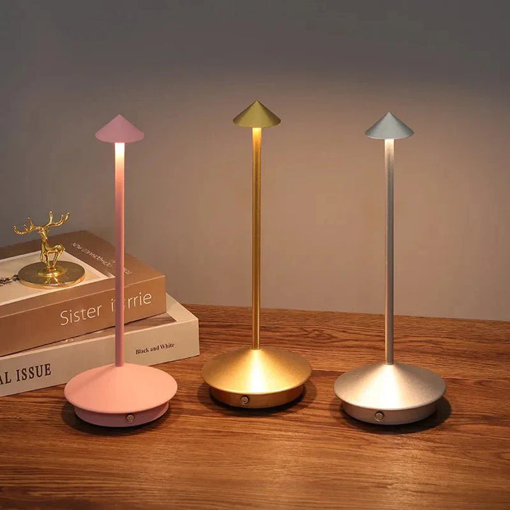 Stornfield | Elegant Rechargeable Metal Table Lamp