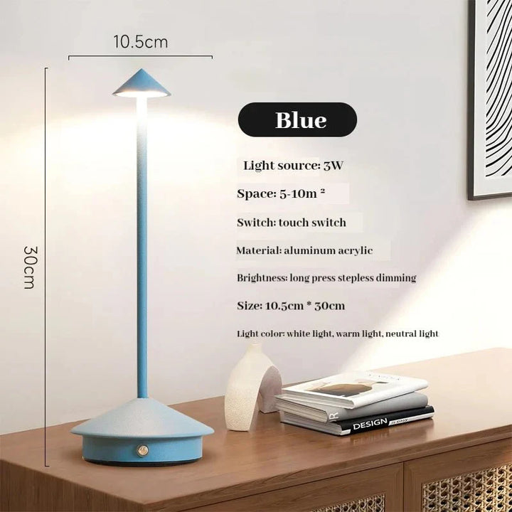 Stornfield | Elegant Rechargeable Metal Table Lamp