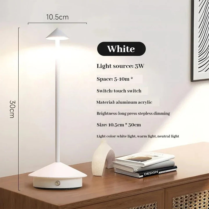 Stornfield | Elegant Rechargeable Metal Table Lamp