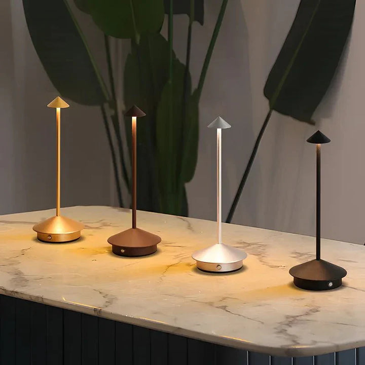 Stornfield | Elegant Rechargeable Metal Table Lamp