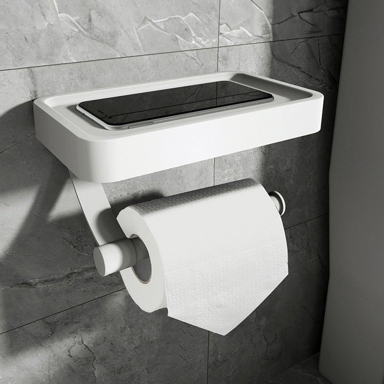 RVSPlank | Drill-Free Toilet Paper Holder with Storage Shelf Made of Stainless Steel | Stornfield