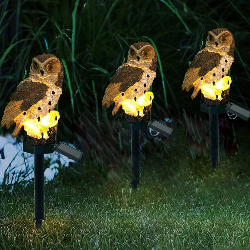 Stornfield | Solar Garden Light Owl - OwlGlow