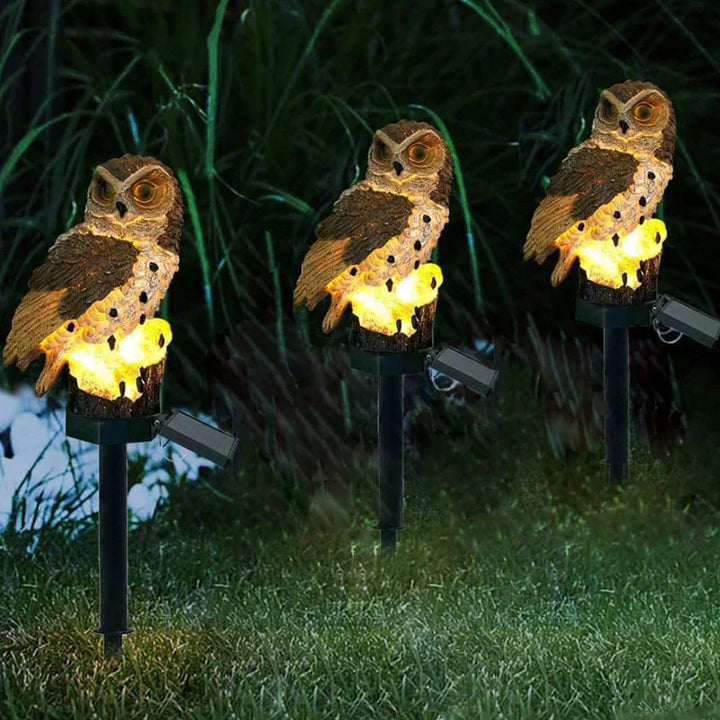 Stornfield | Solar Garden Light Owl - OwlGlow