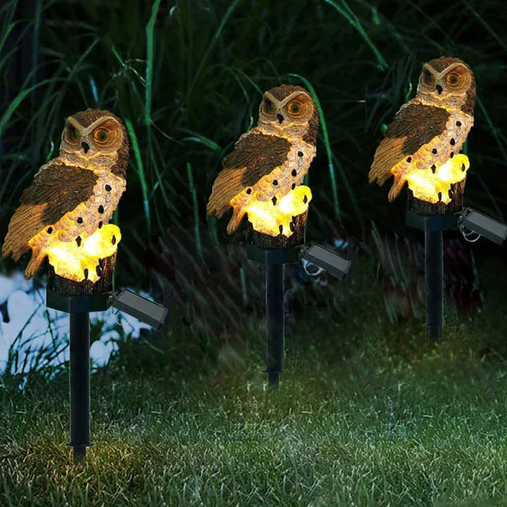 Solar-Powered Owl Garden Lamp - OwlGlow | Stornfield