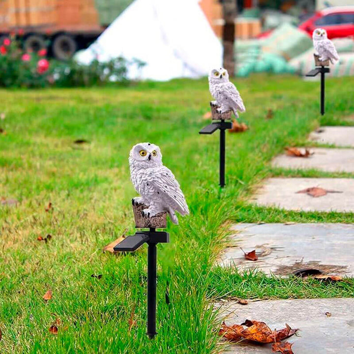 Stornfield | Solar Garden Light Owl - OwlGlow