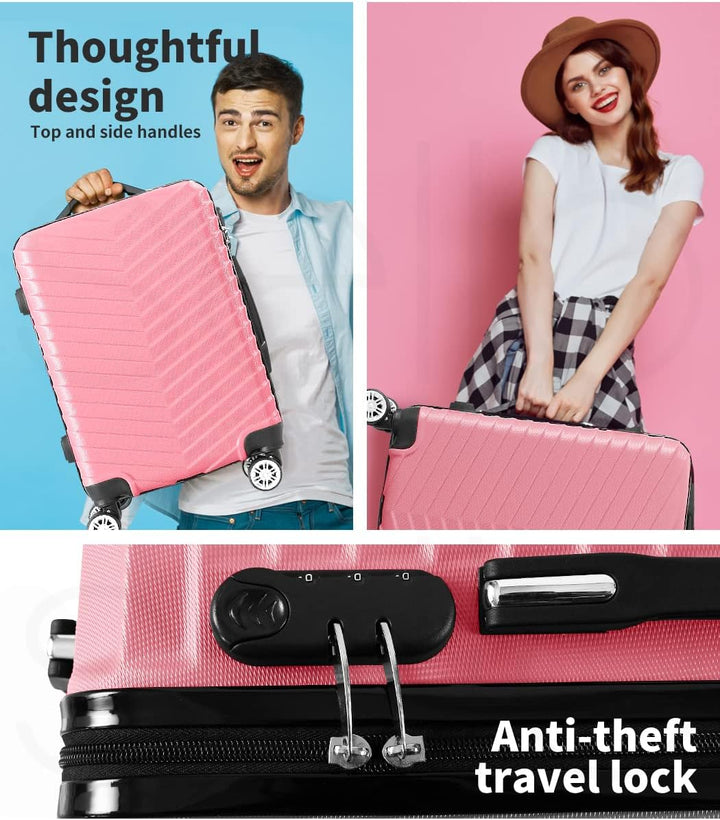 Hard Shell Carry-On Luggage with Lock & Spinner Wheels – Rosemont | Stornfield