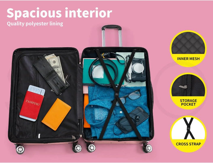 Hard Shell Carry-On Luggage with Lock & Spinner Wheels – Rosemont | Stornfield