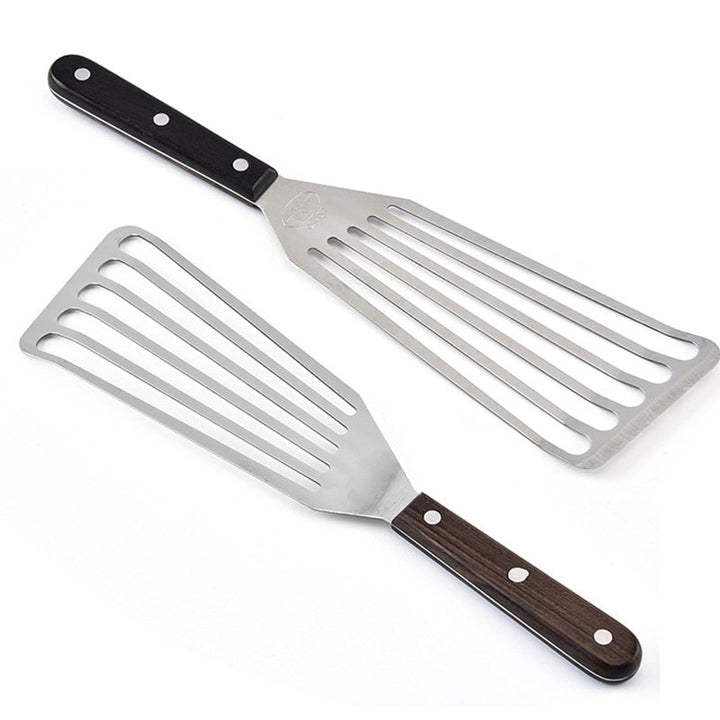 Slotted Turner and Fish Spatula With Wooden Handle Kitchen Tools | Stornfield