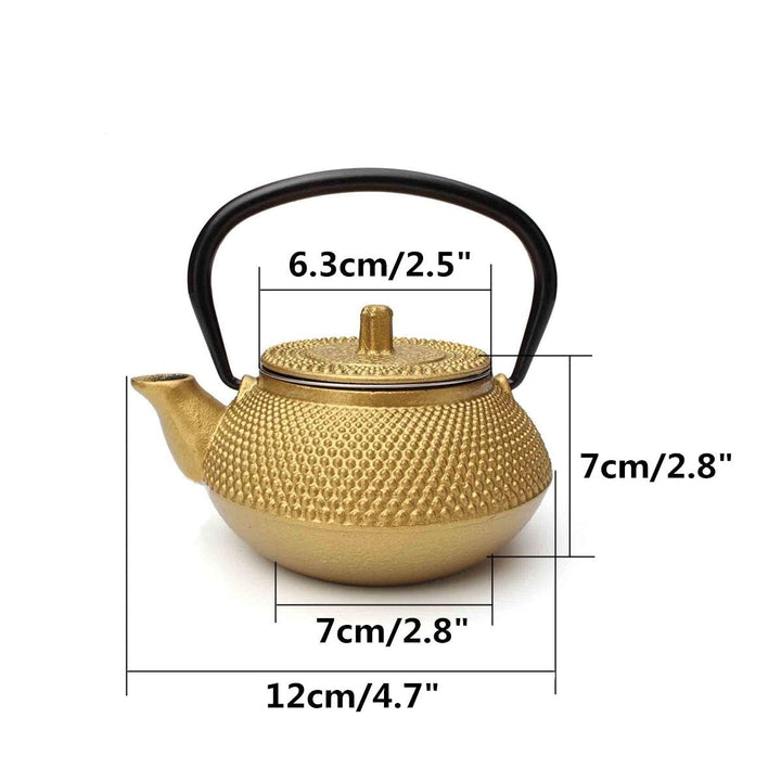 Small 2oz Cast Iron Tea Pot Teapot Kettle With Strainer Flower Tea Kettle | Stornfield