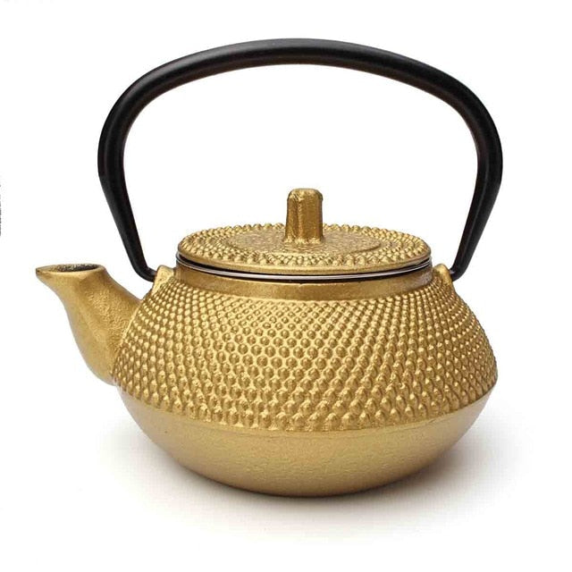 Small 2oz Cast Iron Tea Pot Teapot Kettle With Strainer Flower Tea Kettle | Stornfield