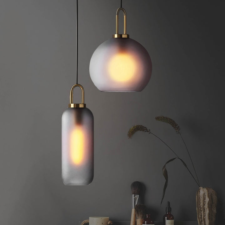 Smoked Glass Pendant Light – Industrial Ceiling Lamp for Kitchen, Dining & Living Room | Stornfield