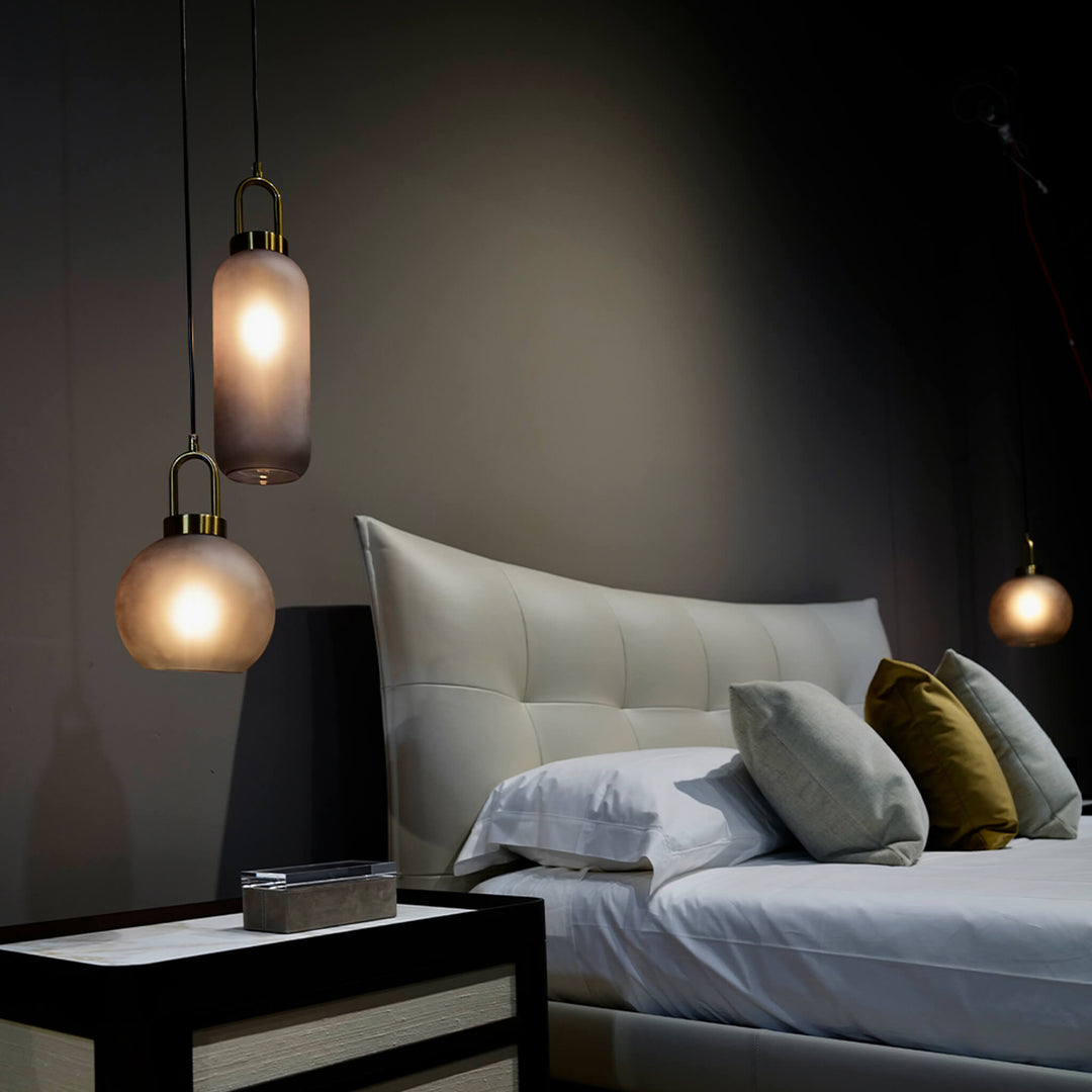 Smoked Glass Pendant Light – Industrial Ceiling Lamp for Kitchen, Dining & Living Room | Stornfield