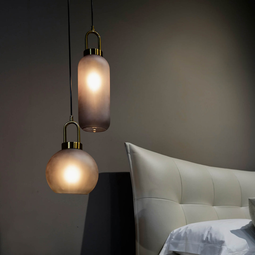 Smoked Glass Pendant Light – Industrial Ceiling Lamp for Kitchen, Dining & Living Room | Stornfield