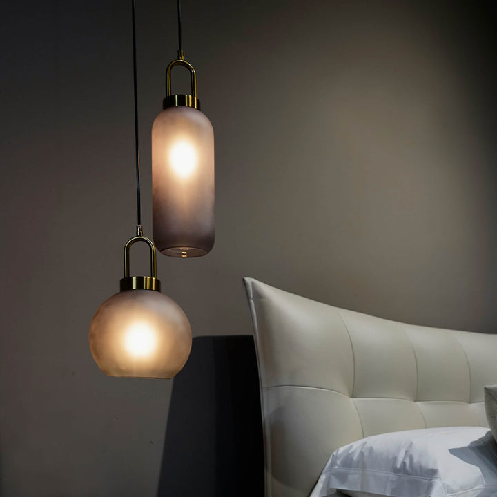 Smoked Glass Pendant Light – Industrial Ceiling Lamp for Kitchen, Dining & Living Room | Stornfield