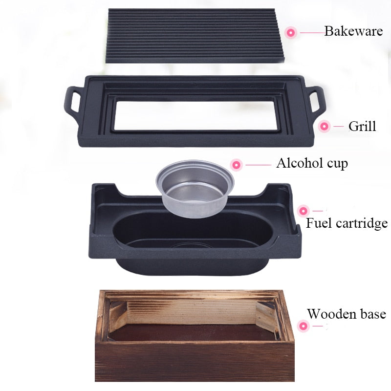 Smokeless Portable Barbecue Grill Charcoal Household Non-stick BBQ | Stornfield