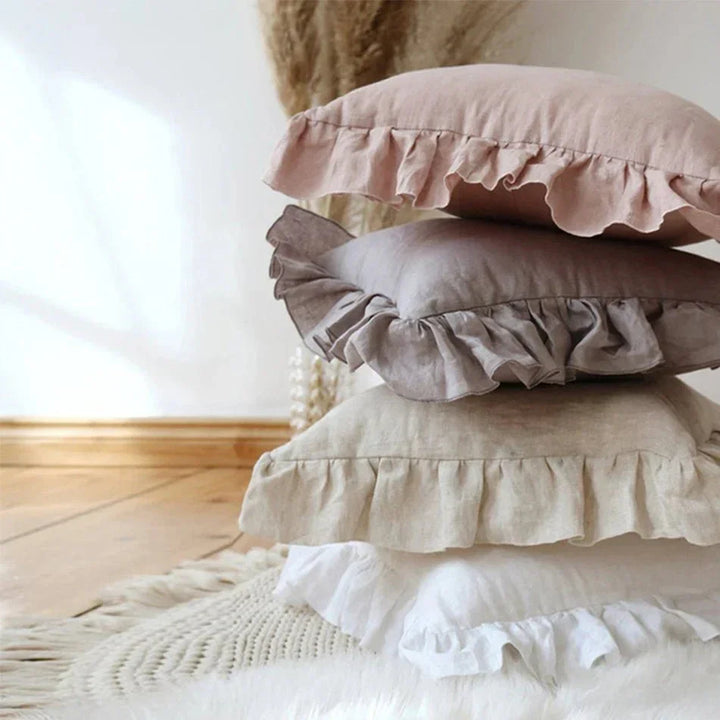 Stornfield | Soft Linen Ruffled Pillowcase