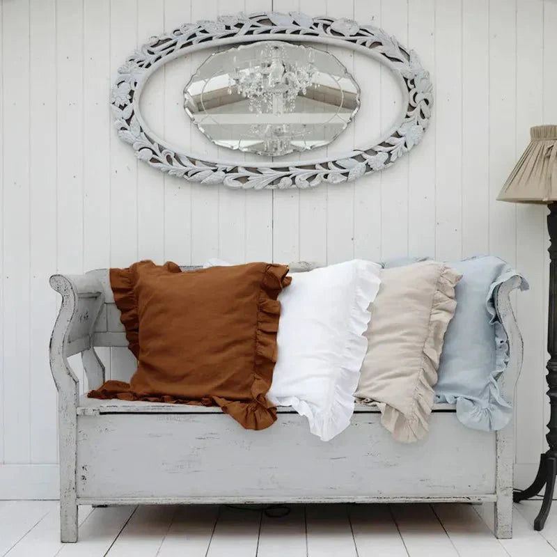 Stornfield | Soft Linen Ruffled Pillowcase