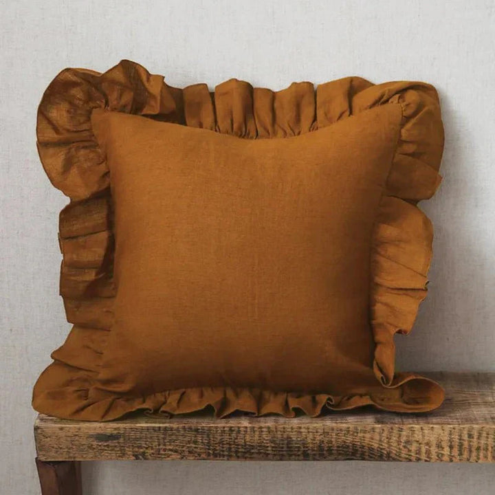 Stornfield | Soft Linen Ruffled Pillowcase