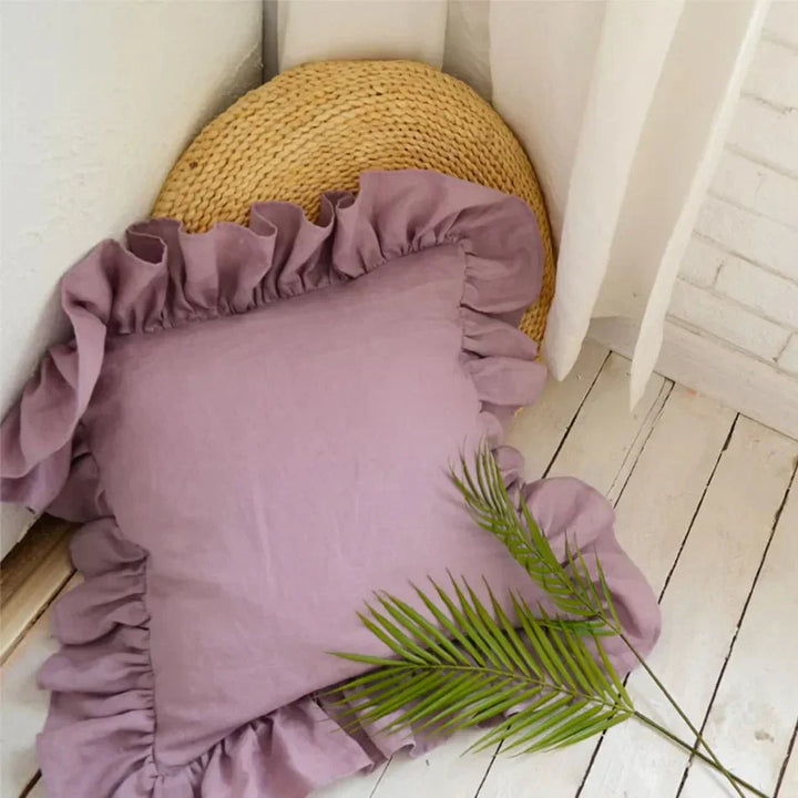 Stornfield | Soft Linen Ruffled Pillowcase