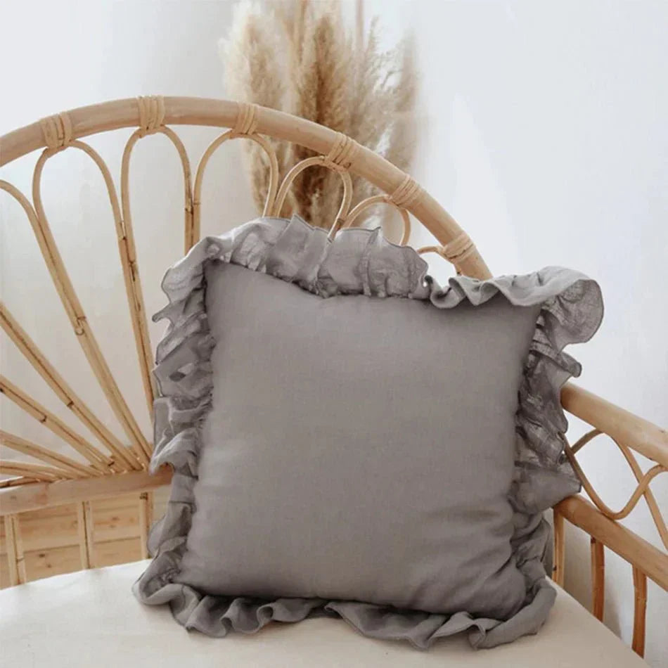 Stornfield | Soft Linen Ruffled Pillowcase