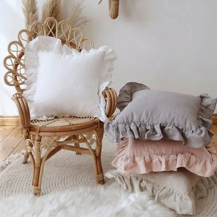 Stornfield | Soft Linen Ruffled Pillowcase