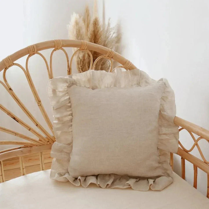 Stornfield | Soft Linen Ruffled Pillowcase