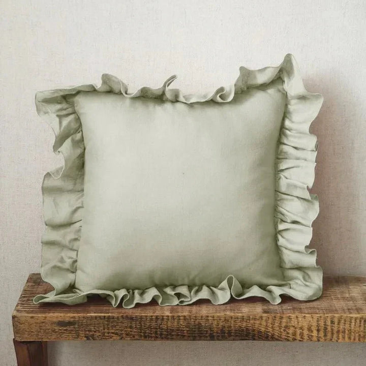 Stornfield | Soft Linen Ruffled Pillowcase