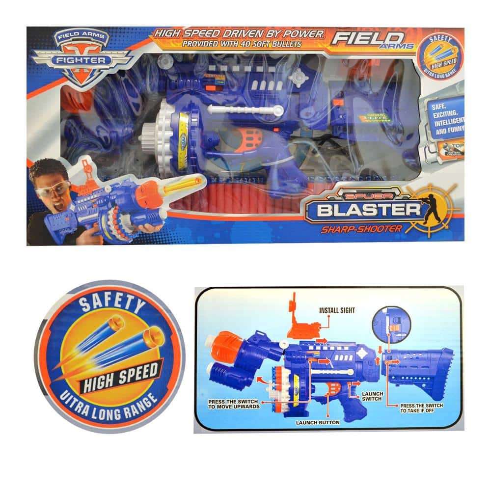 Fully automatic soft bullet gun incl. 40 arrows/darts | Stornfield