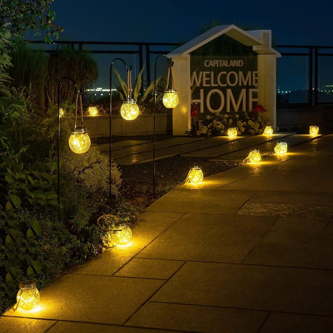 Solar Glass Globe Lantern Stornfield