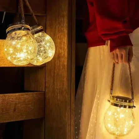 Solar Glass Globe Lantern Stornfield