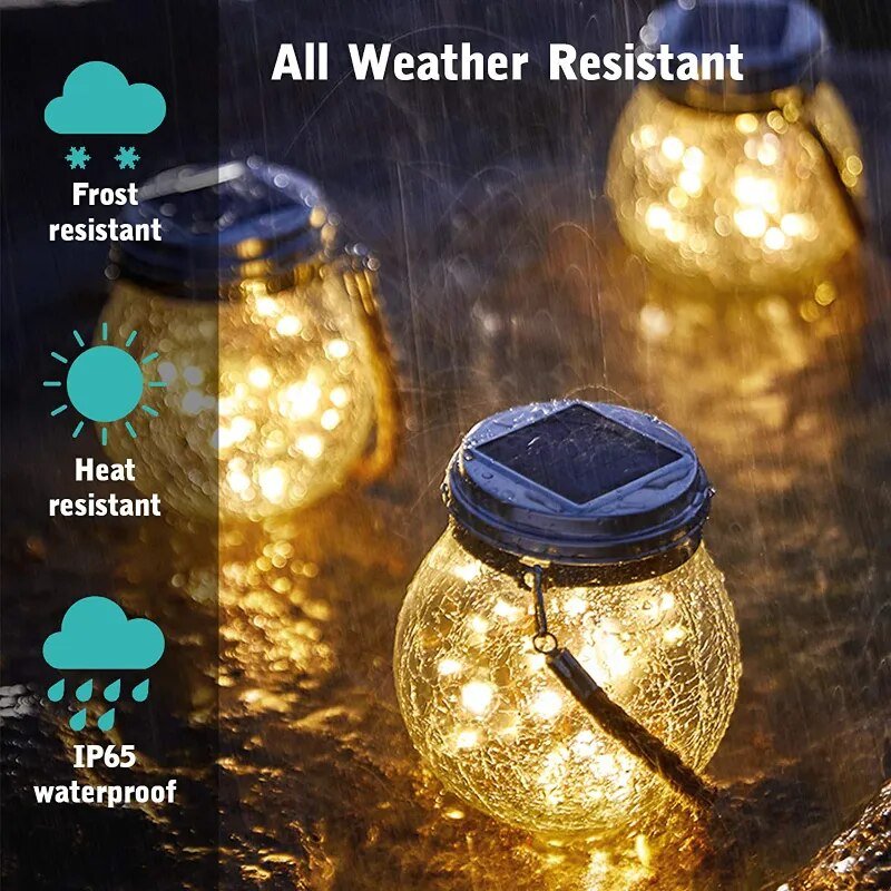Solar Glass Globe Lantern Stornfield