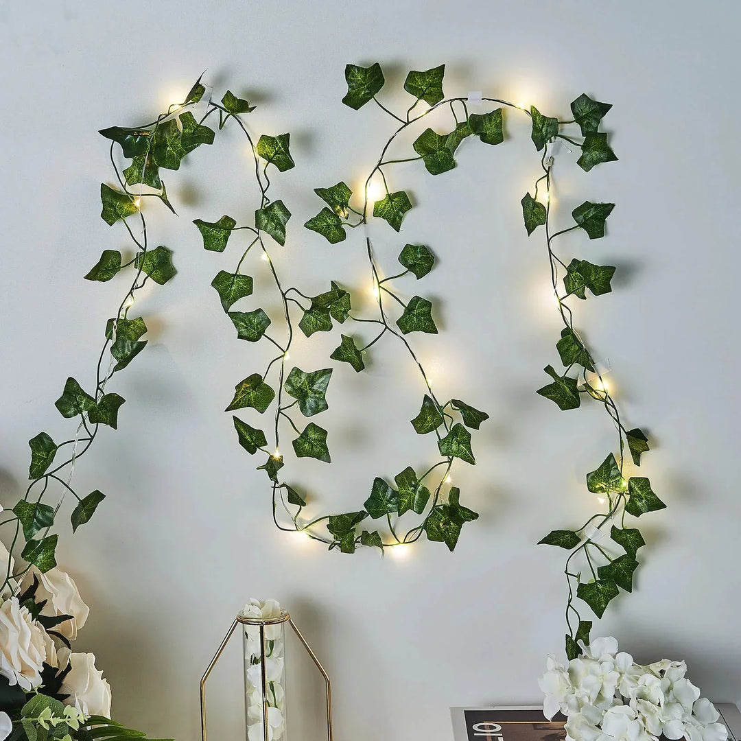 Stornfield | IvyGlow Solar Ivy String Lights | Waterproof | LED Ambient Light for Garden & Balcony | Outdoor Decor